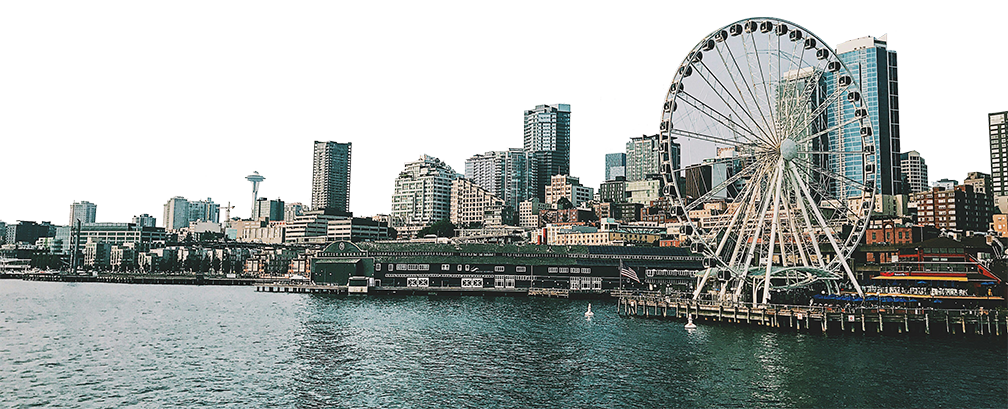 photo of downtown seattle from the water